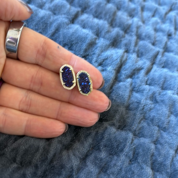 Kendra Scott Jewelry - Kendra Scott Purple and Gold Earrings